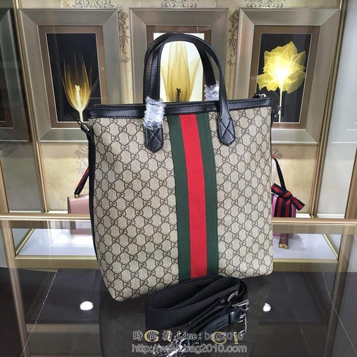 GUCCI 古馳男包 新款 368558 pvc配皮 Gucci男包 男士手提包 可肩背